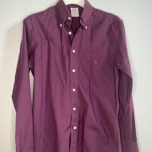 **SAME DAY SHIPPING** Brooks Brothers, Dark Red, Long Sleeve (Regent Fit)